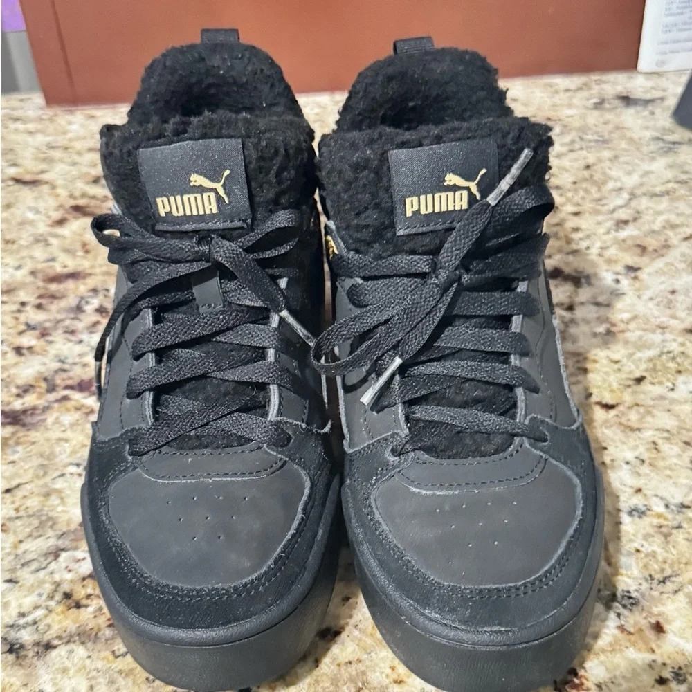 Puma Black Kids Sneakers